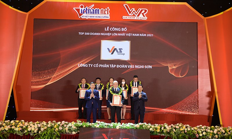 Tập đoàn VAS được vinh danh TOP 5 Doanh nghiệp sản xuất thép lớn nhất Việt Nam năm 2021