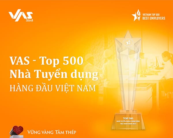 VAS Group được vinh danh trong Top 500 Nhà Tuyển dụng Hàng đầu Việt Nam