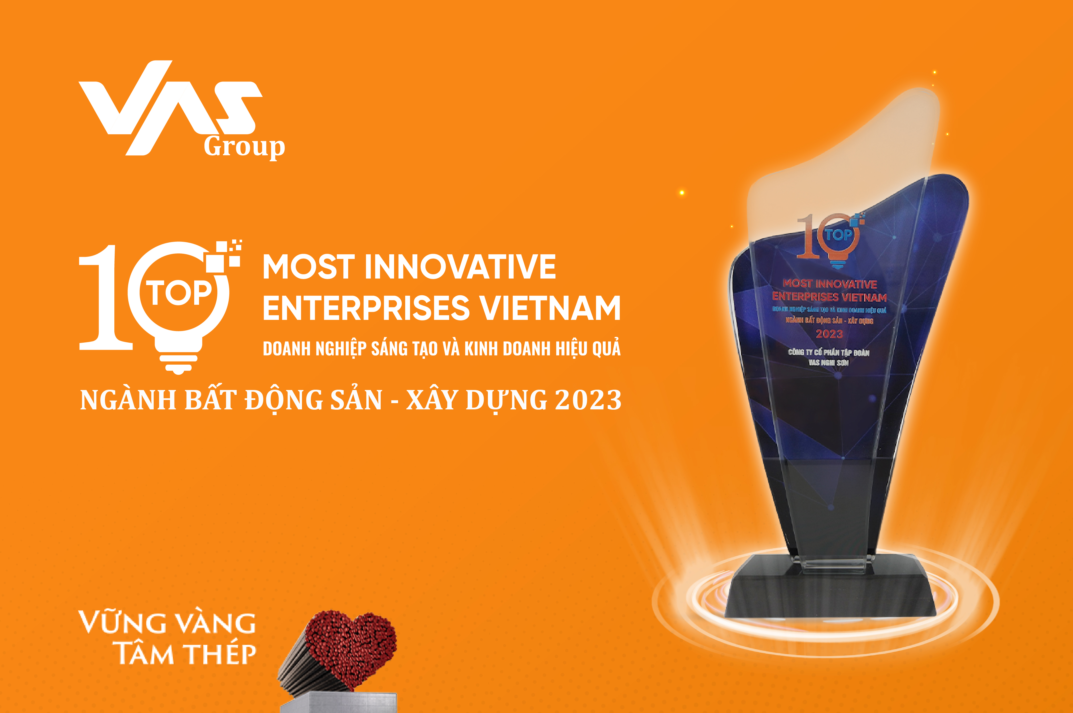 VAS Group đạt Top 10 Doanh nghiệp Sáng tạo và Kinh doanh hiệu quả Việt Nam 2023