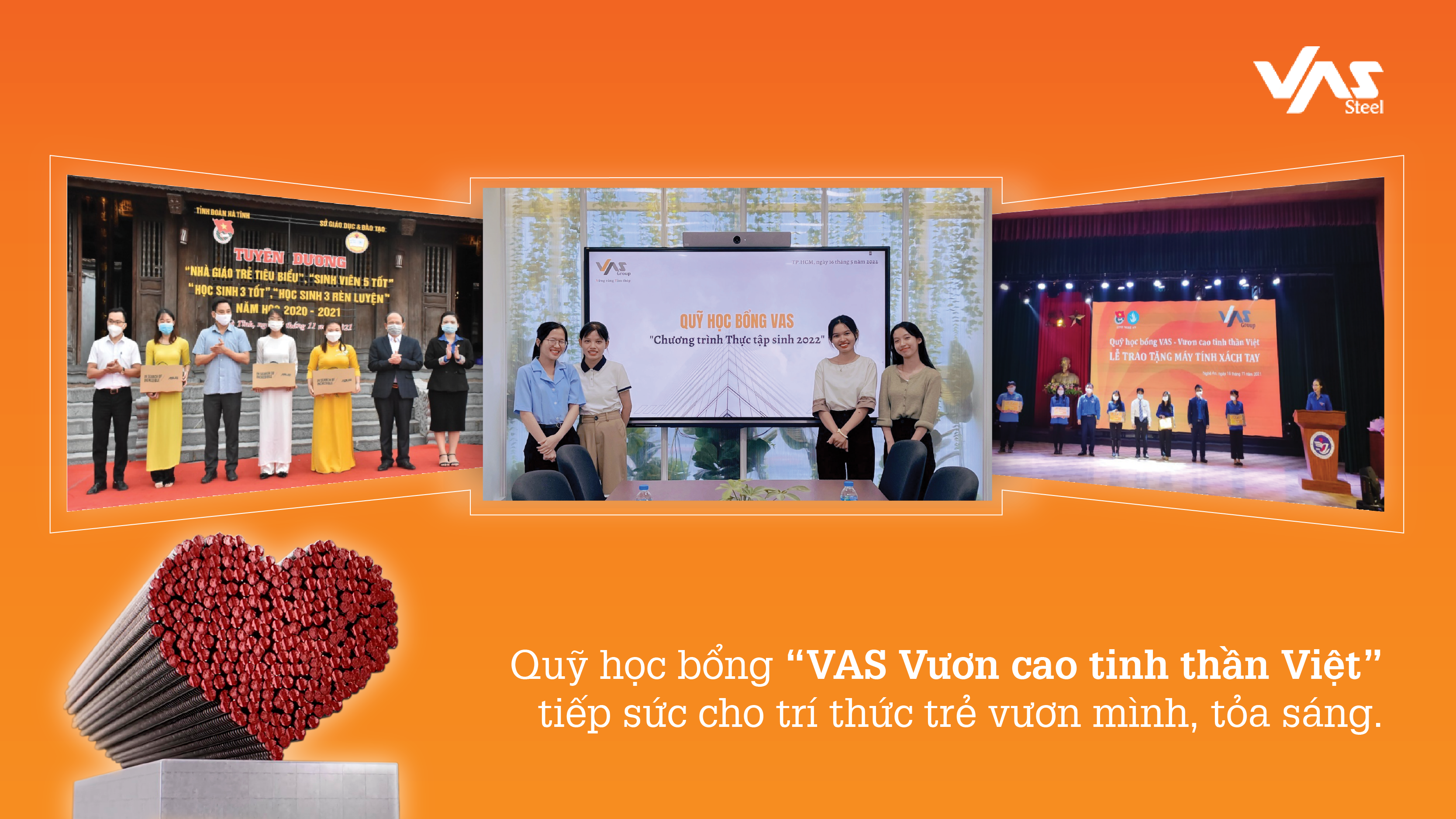 Quỹ học bổng của Tập đoàn VAS đồng hành cùng tài năng nước Việt