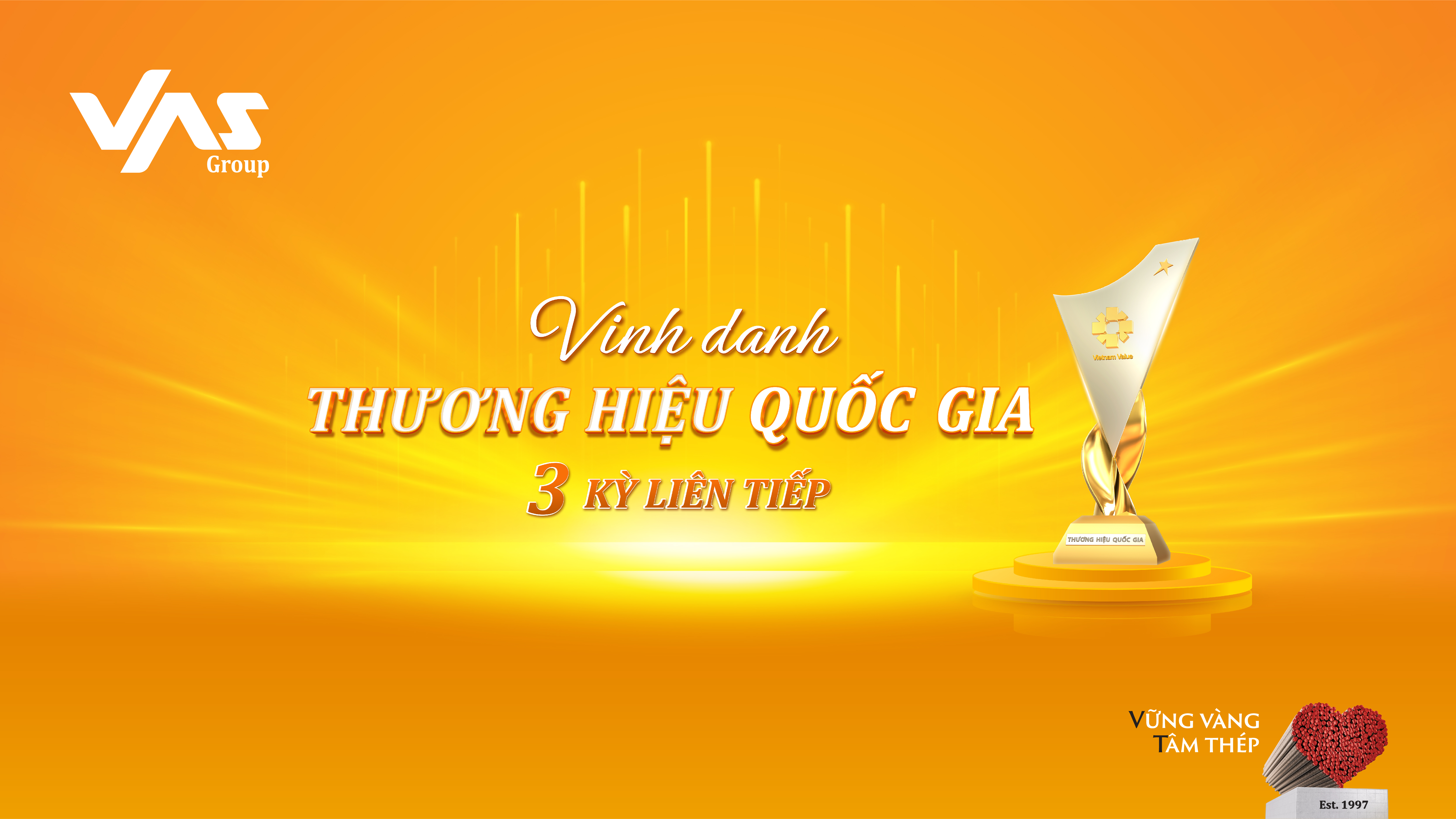 VAS GHI TH&Ecirc;M DẤU SON &ldquo;THƯƠNG HIỆU QUỐC GIA&rdquo; TRƯỚC CỘT MỐC 30 NĂM